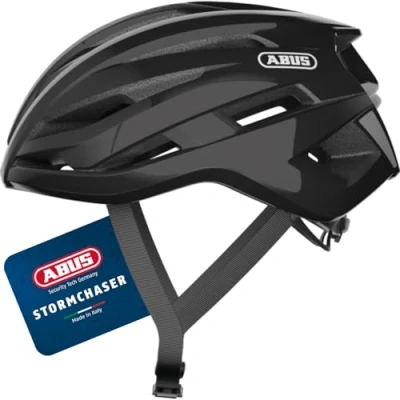 Image of ABUS StormChaser Racing Bike Helmet Lightweight and Comfortable Bicycle for Professional Cycling Women Men Black , Size L