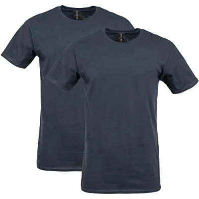 Image of Gildan Unisex&#039;s Softstyle Cotton T Shirt, Style G64000, Multipack, Black (2 Pack), XXL (Pack of 2)