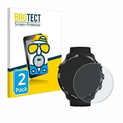 Image of brotect Screen Protector Anti Glare compatible with Suunto 7 (2 Pack) Matte, Fingerprint Protection Film