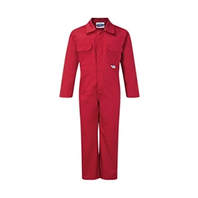 Image of Castle Clothing Kids Children BOY Girls Junior Tearaway Boilersuit Overall Coverall (7/8 Years, Red)