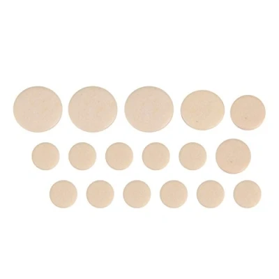 Image of 17Pcs Clarinet Pads, Mouthpiece Patches Pads Cushions Beige