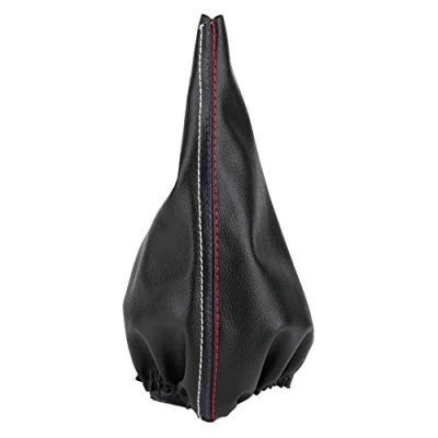 Image of Car Gear Shift Knob Cover Manual/Auto Gaiter Boot Dustproof Lever Frame PU Leather