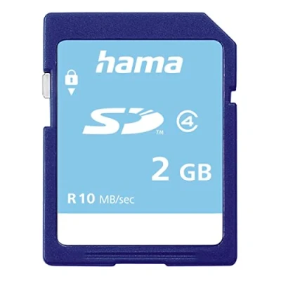 Image of Hama SD Card 2GB Class 4 10mb/s With Write Protection