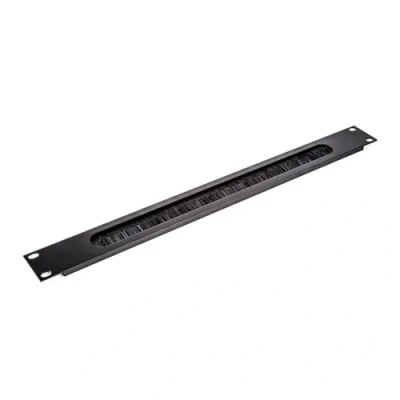 Image of PENN ELCOM 1U Rack Panel Slotted for Cable Entry with Brushes R1268/1UK PBS
