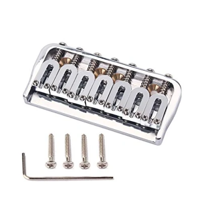 Image of Alnicov 7 String Electric Guitar Brass Bridge for Parts