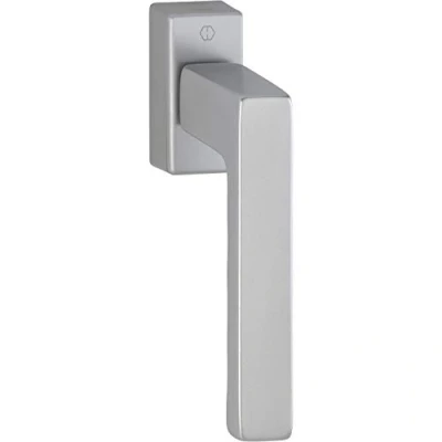 Image of HOPPE 10717646 Toulon Secustik Window Handle 7 x 32 42 mm Stainless Steel Effect, Edelstahl Effekt
