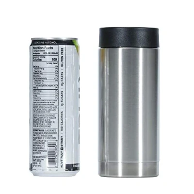 Image of Gteller Can Insulator, Double Wall Stainless Steel Insulated Cooler, Beer Bottle Holder 12oz 14oz 17oz/16oz (12oz Skinny)