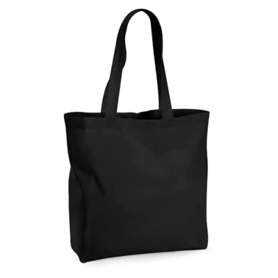 Image of Westford Mill W265 Organic Premium Cotton Maxi Tote Black