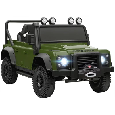 Image of Kids Ride On Car, 12V Battery Powered Electric Car w/ Remote Green Aiyaplay
