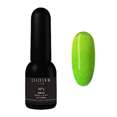 Image of Didier Lab Premium UV Gel Nail Polish Brillant Neon No1 Varnish Art Long Lasting High Gloss Wear Nails Glitter Rich Pigment 8ml