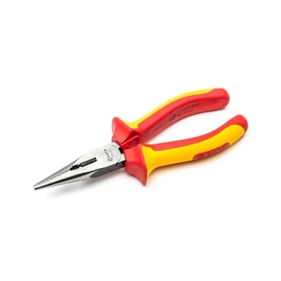 Image of SATA ST70131ST 6 Inch VDE Insulated Long Nose plier with Anti Slip Surface to Maximize Comfort and Grip Strength