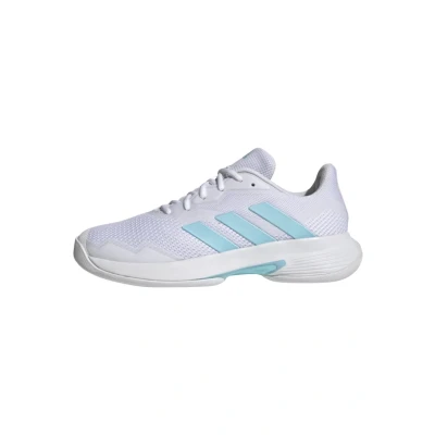 Image of adidas Performance Courtjam Multi Multicourt tennis shoes, Women&#039;s, Size: 3.5, White Synthetics/textile