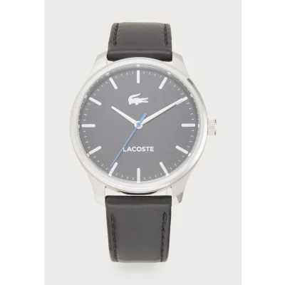 Image of Lacoste Lisbon Watch black/silvercoloured, Men&#039;s, Size: One Size, Black/silver coloured