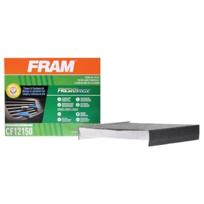 Image of FRAM Fresh Breeze Cabin Air Filter with Arm &amp; Hammer Baking Soda, CF12150 for Mazda/Toyota Vehicles