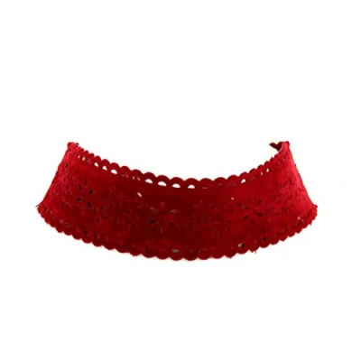 Image of Zac&#039;s Alter Ego Flower Print Suede Choker