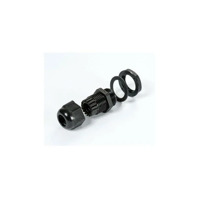 Image of HellermannTyton Cable Glands Black Nylon, with M25 Thread, Pack of 10