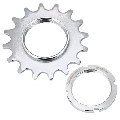 Image of Dilwe Bike Freewheel, 13T, 14T, 15T, 16T High Strength Steel Single Speed Freewheel Flywheel Sprockets Parts For Fixed Gear Bicycle(16T) Bicycle Bicycles And Cog Ring Fixie 16