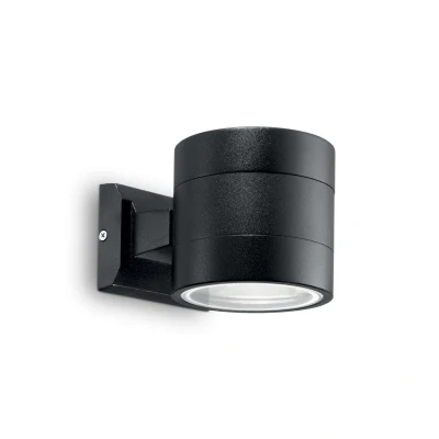 Image of Snif Round 1 Light Outdoor Up Down Wall Black IP54, G9