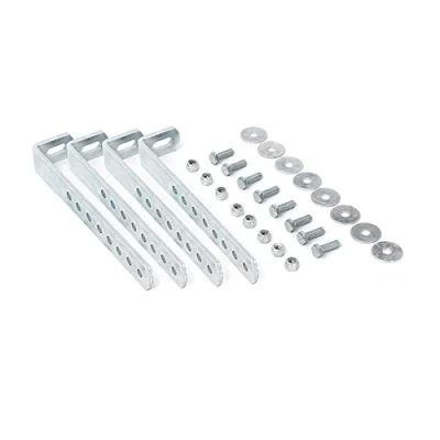 Image of DAKEN Vertical Hot Dipped Galvanised Steel Brackets Visor Kit with Geomet Treatment Arka Welvet Just Sliden