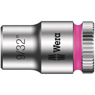 Image of Wera 05003517001 9/32 Inch 8790 HMA Zyklop Socket with Hexagon Drive Silver