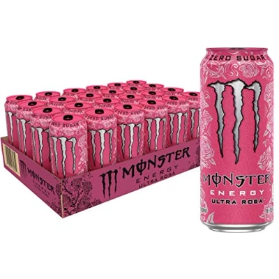 Image of Monster Energy Ultra Rosa, Sugar Free Drink, 16 Fl Oz (Pack of 24)