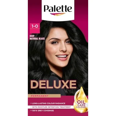 Image of Palette Deluxe Creme Colouration 1 0 Deep Natural Black Hair Dye