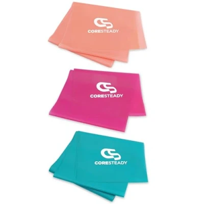 Image of Coresteady Resistance Band For Men &amp; Women Exercise to Build Strength, Flexibility, Muscle Tone Fitness, Stretching, Pilates, Physio Yoga With Guide (#6 3 SET, 1.3 Metre)