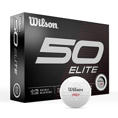 Image of Wilson Fifty Elite Golf Balls 12 Pack, White