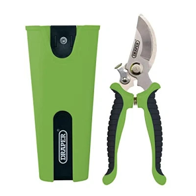 Image of Draper Bypass Secateurs and Holster Set, 190mm (2 Piece)