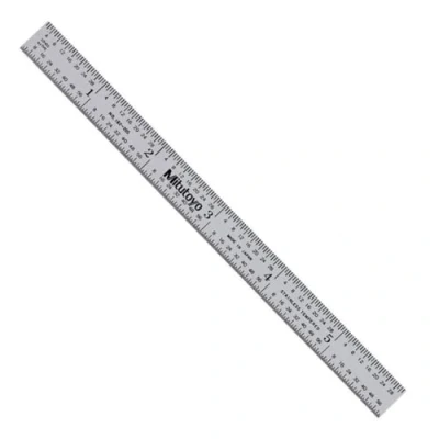 Image of Mitutoyo 182 205 Fully Flexible Precision Steel Engineers Rule 150mm / 6&quot;