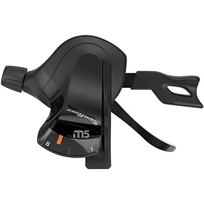 Image of SunRace Gear lever, left trigger, DLM500, L3 index, 3 speed, black