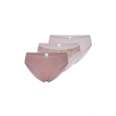 Image of Sloggi Women&#039;s GO Crush High leg C3P Underwear, Pink Dark Combination, S