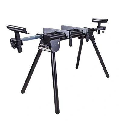 Image of Evolution Power Tools EVOMS1 Mitre Saw Stand, Universal Compact Folding with Extending Support Arms, Fits Evolution, Makita, DeWalt, Bosch, Ryobi, Einhell and Metabo, Supports 150kg Weight &amp; 3m Length