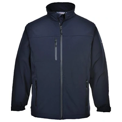 Image of Portwest TK50 Water Resistant Windproof Softshell Jacket (3L) Navy, XX Large