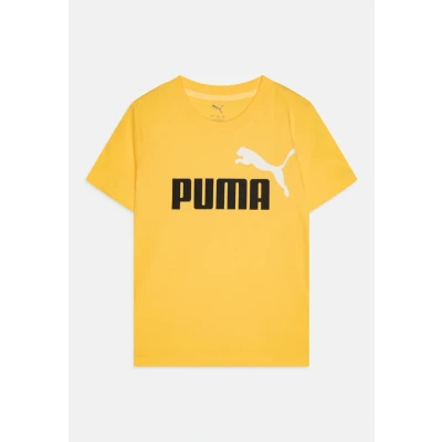 Image of Puma ESS 2 COLOR NO1 LOGO TEE boys&#039;s Children&#039;s T shirt in White