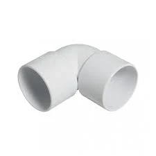 Image of Solvent 32mmm Flexible Pushfit Elbow 90 Degree Knuckle Bend 32mm Waste Pipe Fittings (32mm White, (Pack of 5))