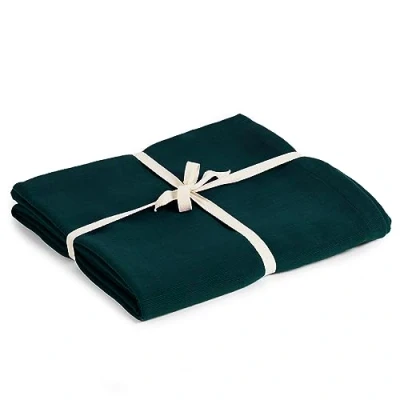 Image of Yoga Studio Organic Cotton Blanket 142 x 205cm Meditation Blanket, GOTS Certified, Compact, Easy To Carry. Essentials (Teal)