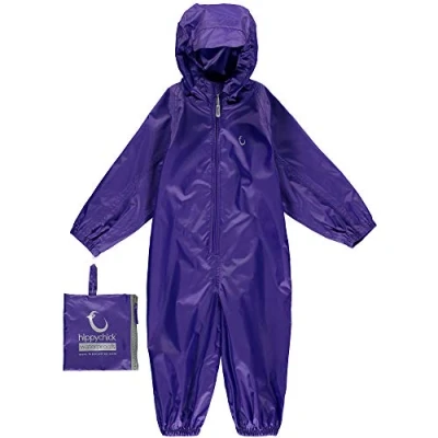 Image of Hippychick Waterproof Packasuit All in One Suit Ultra Violet 3 4yrs