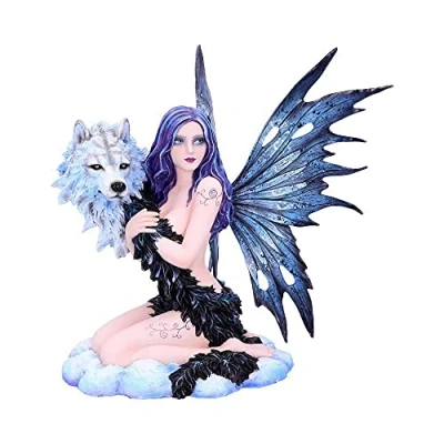 Image of Nemesis Now Spirit Wolf 33.5cm, Black