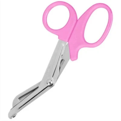 Image of Tuff Cut Scissors Tough Shears First Aid Nurse Paramedic Emergency EMT for Nurses, Doctors, Firefighters, Paramedics (Pink, Small 5.5&#039;&#039;)
