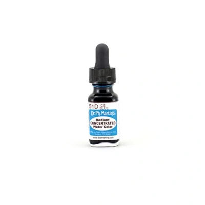 Image of Dr. Ph. Martin&#039;s Radiant Concentrated Water Color, 0.5 oz, Ice Blue (51D)