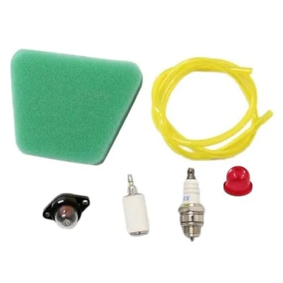 Image of HURI Air Filter Fuel Service Kit For McCULLOCH 335 338 435 438 440 442 Spark Plug Primer Bulb Line Tune Up