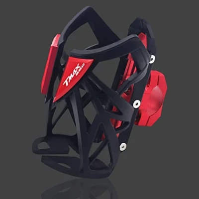 Image of For Yamaha TMAX530 Tmax500 TMAX560 Tmax 530 500 560 Motorcycle Drink Bottle Cage Cup Universal Holder Holder, Red