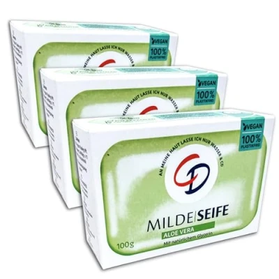 Image of TOPDeal Pack of 3 CD Mild Soap Aloe Vera Bar x 100 g