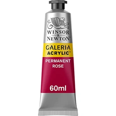 Image of Winsor &amp; Newton SG Education GAL 2120502 Full Range of Galeria Acrylic, 60 mL Tube, Permanent Rose