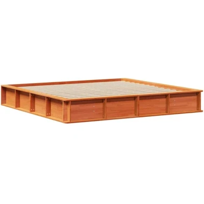 Image of Vidaxl with Storage Wax brown 200 x cm Wood