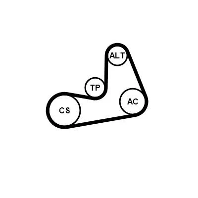 Image of CT986K1 Timing belt kit CONTITECH CT986K2 140 PEUGEOT: 306 Hatchback, 206 TOYOTA: Corolla VIII Liftback, Compact