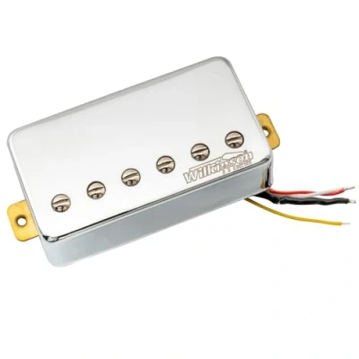 Image of Wilkinson WOCHB Ceramic PAF Style Humbucker Bridge Pickup for Les Paul SG Electric Guitar, Chrome