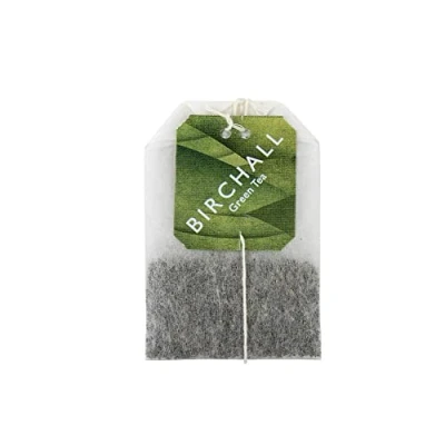 Image of Birchall Tea Green Box of 200 Enveloped Plant Based Prism Bags Experience the Antioxidant Rich &amp; Delicate Flavor Healthful Nutritious Brew for Every Day