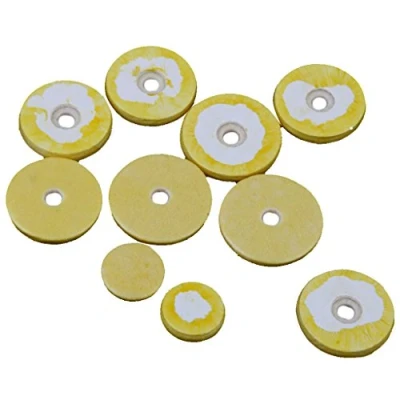 Image of Flute Pads 12 20mm Set of 16pcs Yellow
